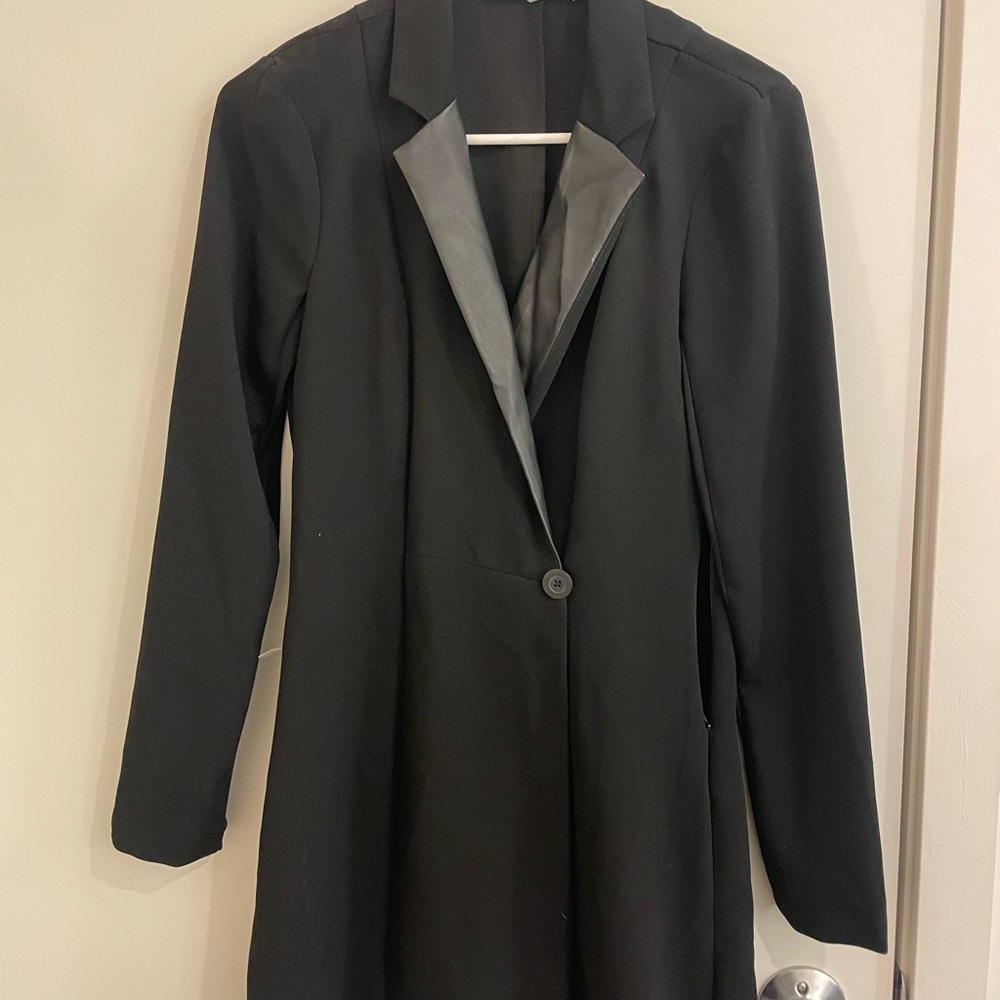 BCBG blazer Black Long Sleeve Dress